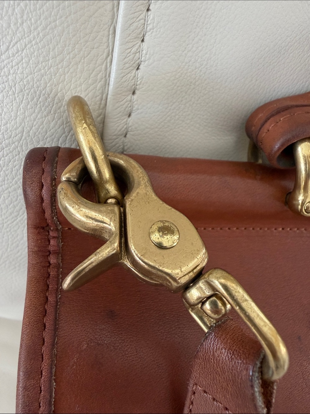 Coach vintage Willis Bag in British Tan from 1997, with dust bag. - Picture 5 of 15